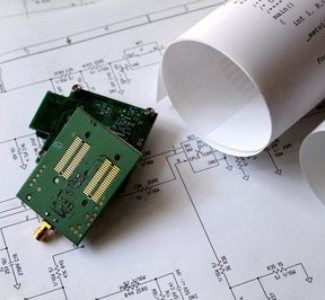 circuit board components with spec diagrams