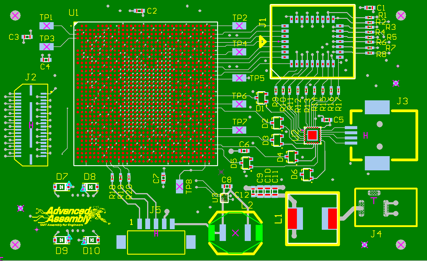 DFA circuit board