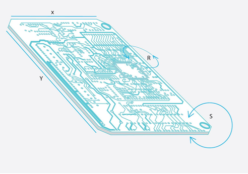 diagram of printed circuit board